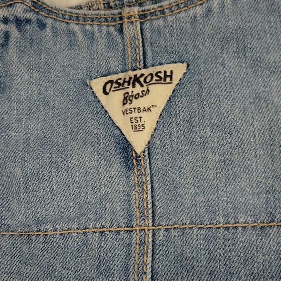 OshKosh B'gosh Jean/Floral Ruffled Dress - Picture 5 of 7